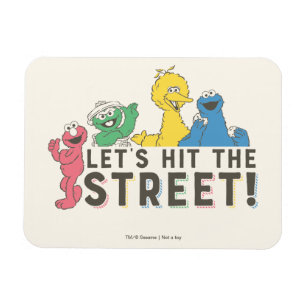 Sesame Street Lasst uns auf die Straße gehen! Magnet