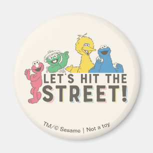 Sesame Street Lasst uns auf die Straße gehen! Magnet