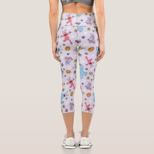 Sesame Street Oaster Bunny Pattern Capri Leggings (Rückseite)