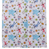 Sesame Street Oaster Bunny Pattern Duschvorhang (Vorderseite)