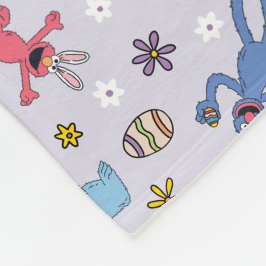 Sesame Street Oaster Bunny Pattern Fleecedecke (Ecke)
