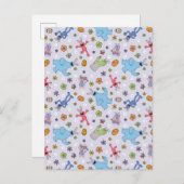 Sesame Street Oaster Bunny Pattern Postkarte (Vorne/Hinten)