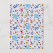 Sesame Street Oaster Bunny Pattern Postkarte (Vorderseite)