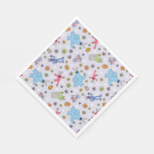 Sesame Street Oaster Bunny Pattern Serviette (Ecke)