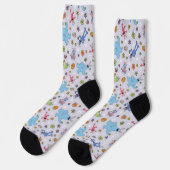 Sesame Street Oaster Bunny Pattern Socken (Linkes Detail)