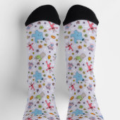 Sesame Street Oaster Bunny Pattern Socken (Oben)