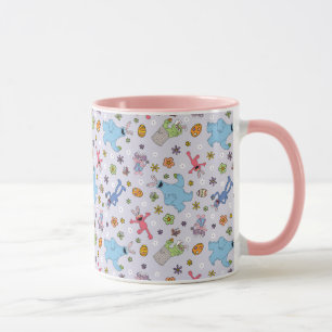 Sesame Street Oaster Bunny Pattern Tasse
