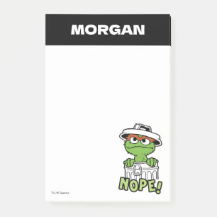 Sesame Street Oscar der Griesgram Namen hinzuf Post-it Klebezettel
