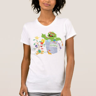 Sesame Street   Oscar - Weihnachtsbaum T-Shirt