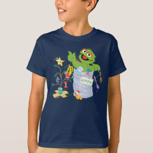 Sesame Street Oscar - Weihnachtsbaum T-Shirt
