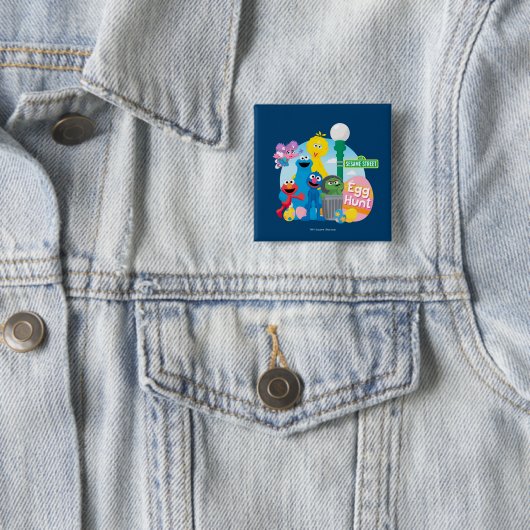 Sesame Street Ostereier Hunt Button (Beispiel)