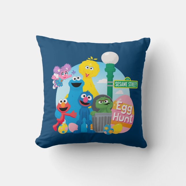 Sesame Street Ostereier Hunt Kissen (Vorderseite)