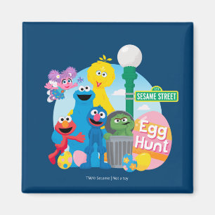 Sesame Street Ostereier Hunt Magnet