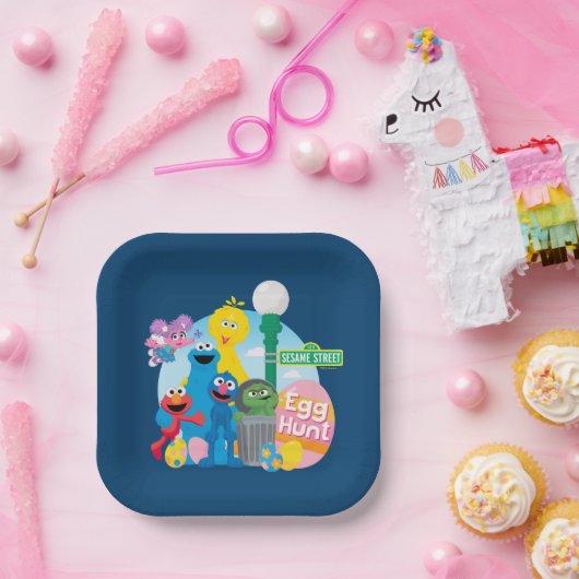 Sesame Street Ostereier Hunt Pappteller (Party)