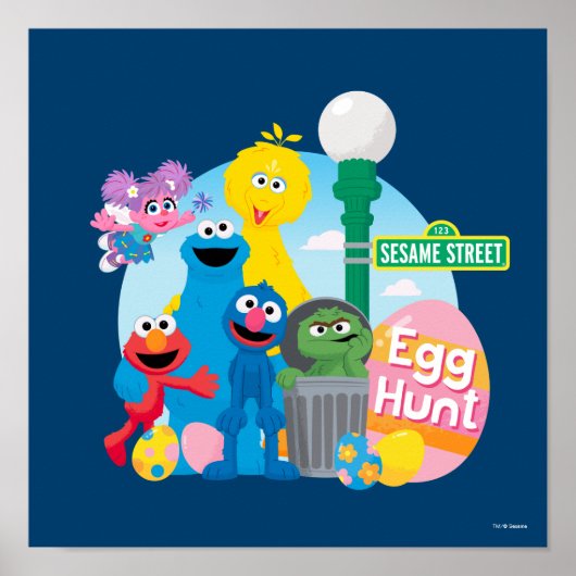Sesame Street Ostereier Hunt Poster (Vorne)