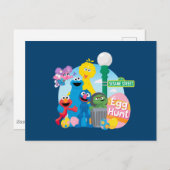 Sesame Street Ostereier Hunt Postkarte (Vorne/Hinten)