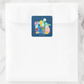 Sesame Street Ostereier Hunt Quadratischer Aufkleber (Tasche)