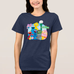 Sesame Street Ostereier Hunt Tri-Blend Shirt