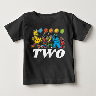 Sesame Street Pals 2. Geburtstag Balloons Baby T T-shirt