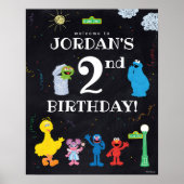 Sesame Street Pals | 2. Geburtstag Begrüßung Poster (Vorne)