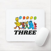 Sesame Street Pals 3rd Birthday Balloons Toddler  Mousepad (Mit Mouse)