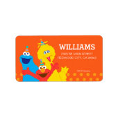 Sesame Street Pals Adressaufkleber (Vorne)