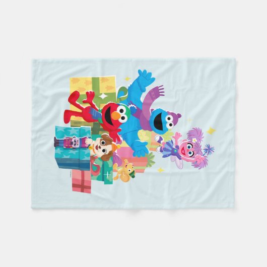 Sesame Street Pals and Presents Fleecedecke (Vorderseite (Horizontal))