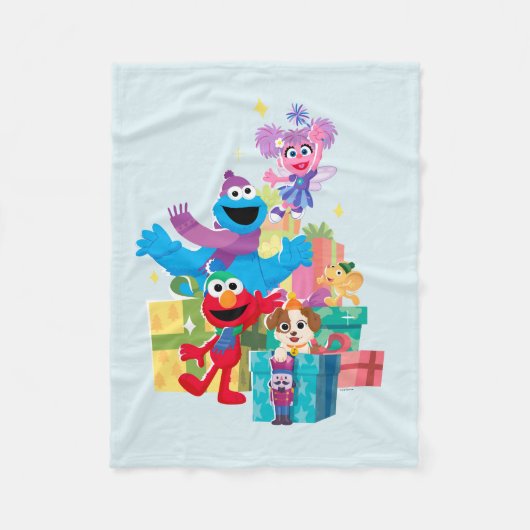 Sesame Street Pals and Presents Fleecedecke (Vorderseite)