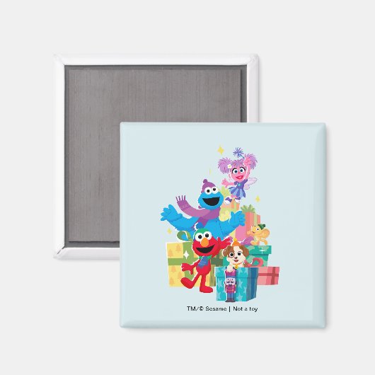 Sesame Street Pals and Presents Magnet (Vorderseite/Rückseite)