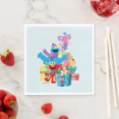 Sesame Street Pals and Presents Serviette (Beispiel)
