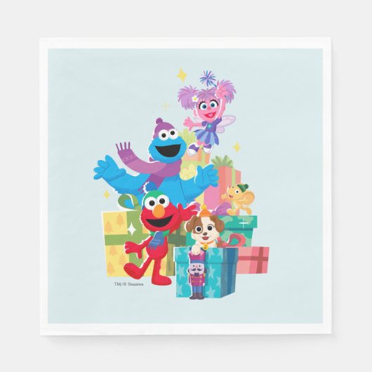 Sesame Street Pals and Presents Serviette (Vorderseite)