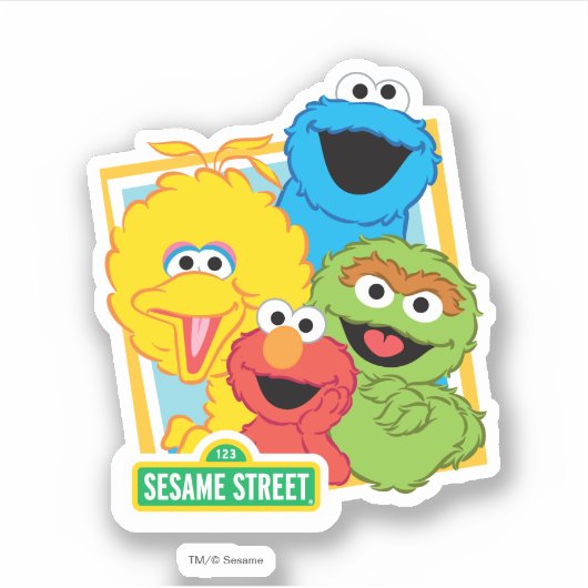 Sesame Street Pals Aufkleber (Vorderseite)