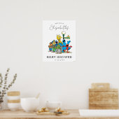 Sesame Street Pals Baby Dusche Begrüßungszeichen Poster (Küche)