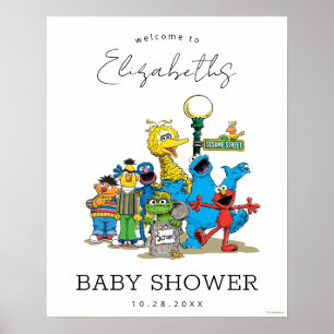 Sesame Street Pals Baby Dusche Begrüßungszeichen Poster