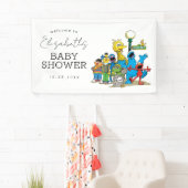 Sesame Street Pals Baby Dusche Willkommen Banner (Insitu)