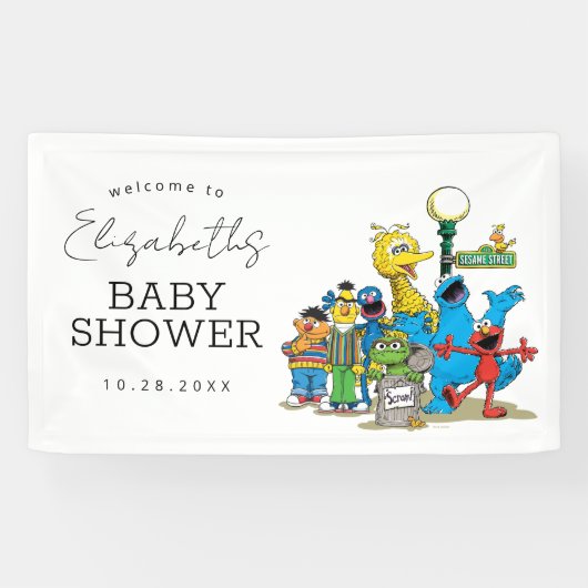 Sesame Street Pals Baby Dusche Willkommen Banner (Horizontal)