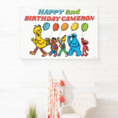 Sesame Street Pals Balloons Birthday Banner (InSitu)