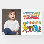 Sesame Street Pals Balloons Birthday Banner (Horizontal)
