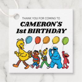 Sesame Street Pals Balloons Birthday Geschenkanhänger