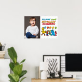 Sesame Street Pals Balloons Birthday Poster (Heimbüro)