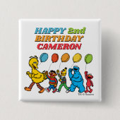 Sesame Street Pals | Birthday Balloons Button (Vorderseite)