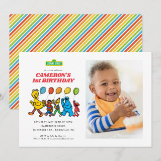 Sesame Street Pals | Birthday Balloons Einladung