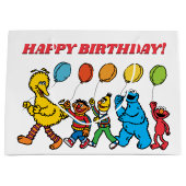 Sesame Street Pals | Birthday Balloons Große Geschenktüte (Vorderseite)