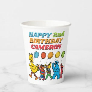 Sesame Street Pals   Birthday Balloons Pappbecher