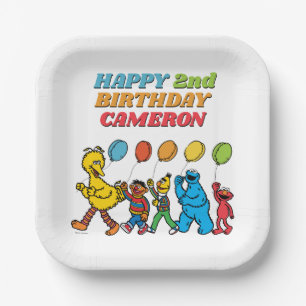 Sesame Street Pals Birthday Balloons Pappteller