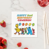 Sesame Street Pals | Birthday Balloons Serviette (Beispiel)