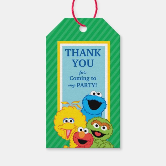 Sesame Street Pals Birthday Geschenkanhänger (Vorderseite)