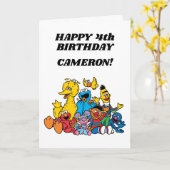 Sesame Street Pals Birthday Karte (Gelbe Blume)