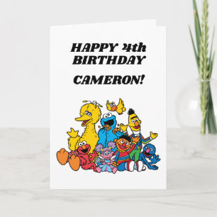 Sesame Street Pals Birthday Karte