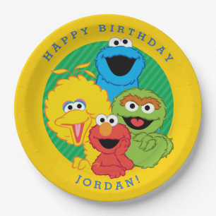 Sesame Street Pals Birthday Pappteller